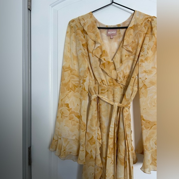 Show Me Your Mumu Maxi Floral Dress Ruffles size small boho flowy laggenlook - Picture 5 of 9